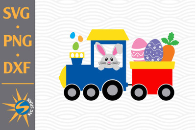 Cute Train Easter SVG, PNG, DXF Digital Files Include