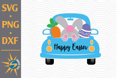 Happy Easter Truck SVG&2C; PNG&2C; DXF Digital Files Include