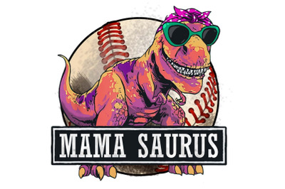 Softball Mama Saurus Sublimation