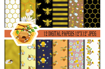 Honey Bee Pattern Sublimation