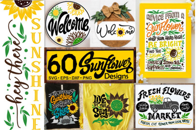 sunflower Quotes SVG bundle, Summer t shirt designs, spring farmhouse