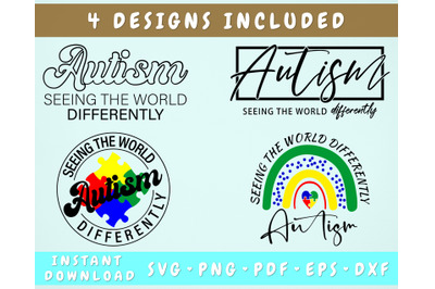 Autism Seeing The World Differently SVG, Autism Mom SVG, Autism Dad SV