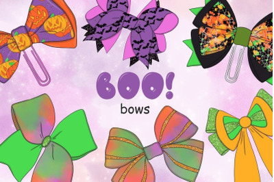 Boo Bows Clipart