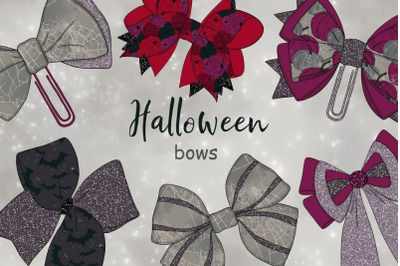 Halloween Bows Clipart