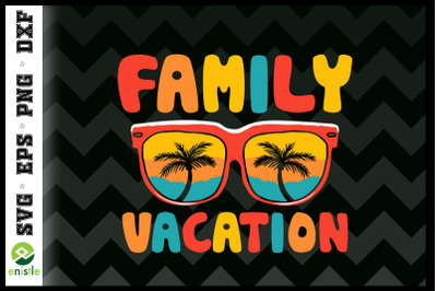 Retro Family Vacation Summer