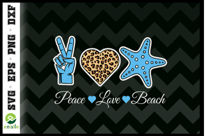 Leopard Peace Love Beach Beach Vibes