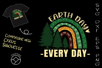 Earth Day Everyday Awareness Rainbow