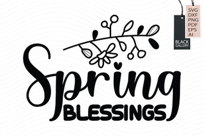 Spring Blessings Svg