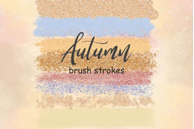 Autumn Brush Strokes Clipart