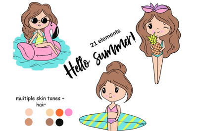 Hello Summer Cute Dolls