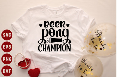 beer pong champion