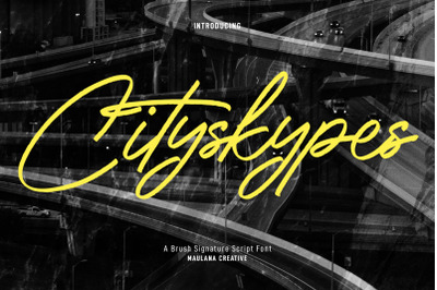 Cityskypes Signature Script Font