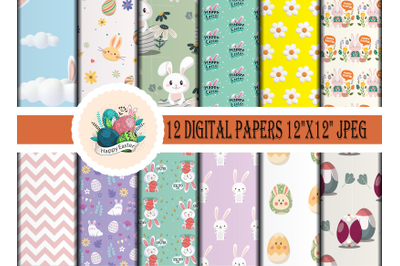 Easter Digital Paper Sublimation