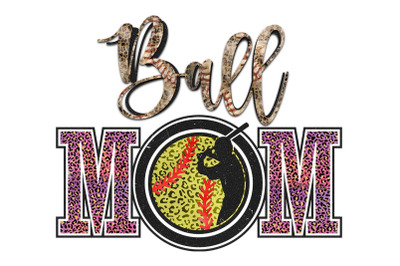 Leopard Ball Mom Sublimation