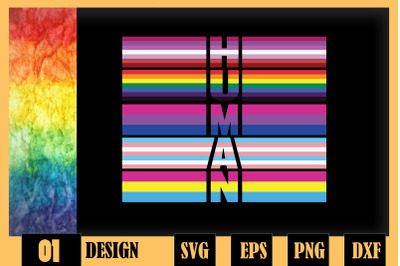 Human LGBTQ Flags