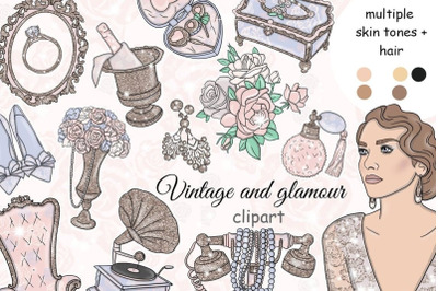 Vintage And Glamour Clipart