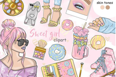 Sweet Girl Clipart