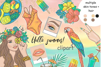 Hello Summer Clipart