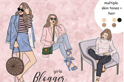 Blogger Girls Clipart