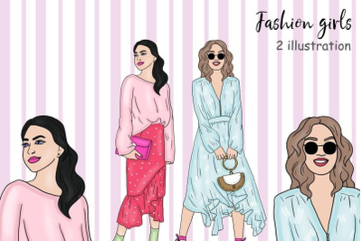 Fashion Girls Clipart