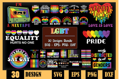 LGBT part 1 Bundle SVG 30 designs