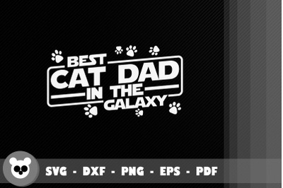 Funny Design Best Cat Dad In The Galaxy