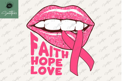 BreastCancer Faith Hope Love Sublimation