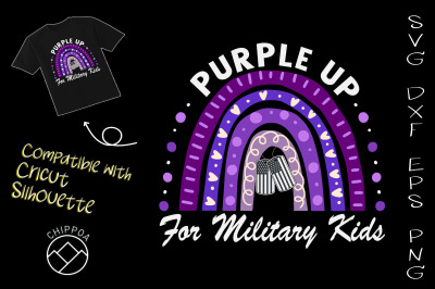 Purple up for Military Kids Rainbow