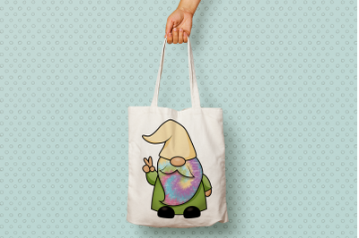 420 Gnome with Tie Dye Beard | Sublimation PNG