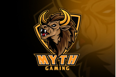 Bison Myth Esport Logo Template