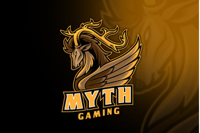 Deer Myth Esport Logo Template