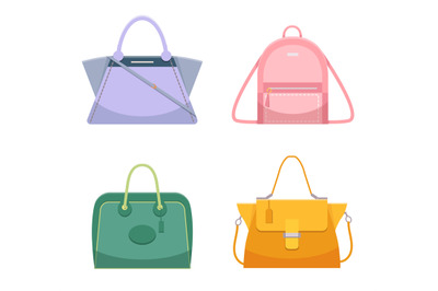 Woman leather casual bags, fashion handbag collection