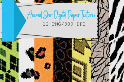 Animal Skin Digital Paper Textures