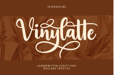 Vinylatte Fancy Handwritten Script Font