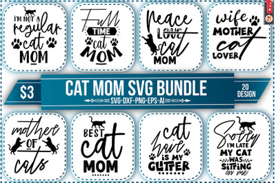 Cat Mom SVG Bundle
