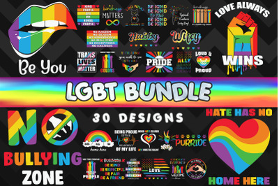 LGBT part 3 Bundle SVG 30 designs