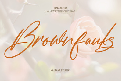 Brownfauks Script Font