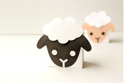 Lamb Face Gift Box | SVG | PNG | DXF | EPS