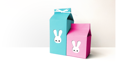 Easter Bunny Face Milk Carton Boxes | SVG | PNG | DXF | EPS