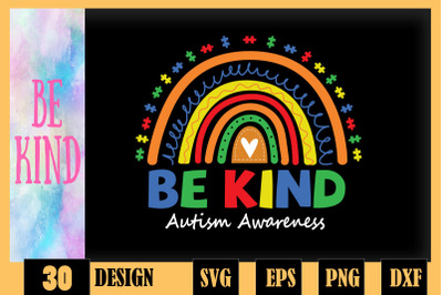 BE KIND Autism Awareness Day Rainbow