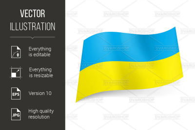 Ukraine state flag.