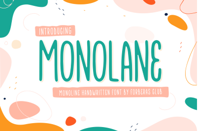 Monolane | Handwritten Font