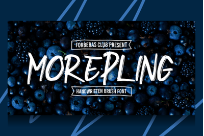 Morepling | Handwritten Font