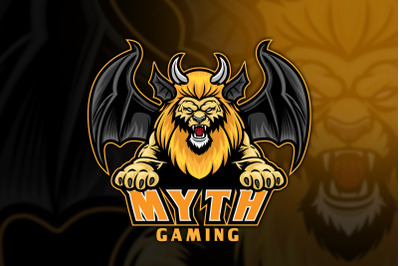 Lion Chimera Myth Esport Logo Template