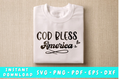 God Bless America SVG