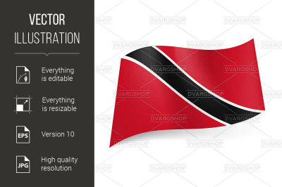 State flag of Trinidad and Tobago.