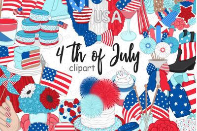 4th of July Bright CLIPART