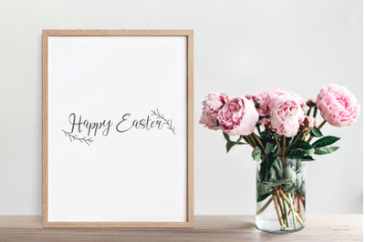 Happy Easter poster, Happy Easter sign, Home wall decor, Easter print