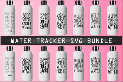 Water Tracker SVG Bundle