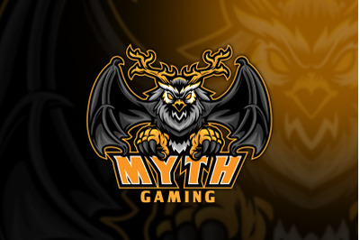 Owl Myth Esport Logo Template